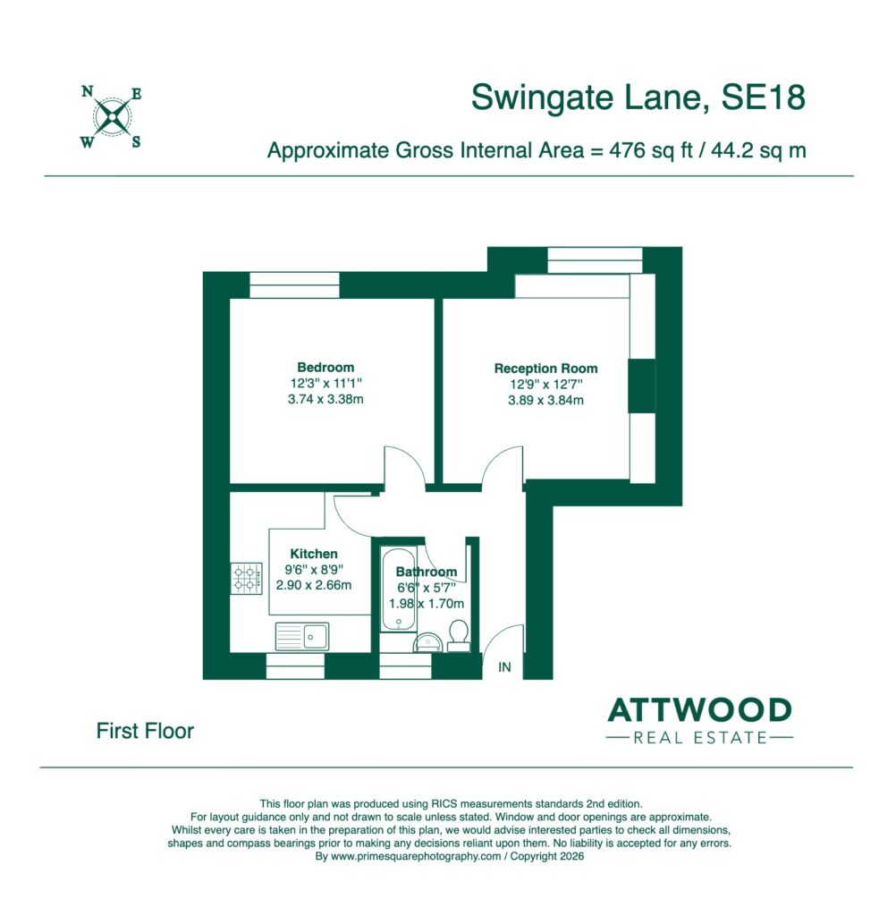 Floorplan for Swingate Lane - Plumstead - London - SE18