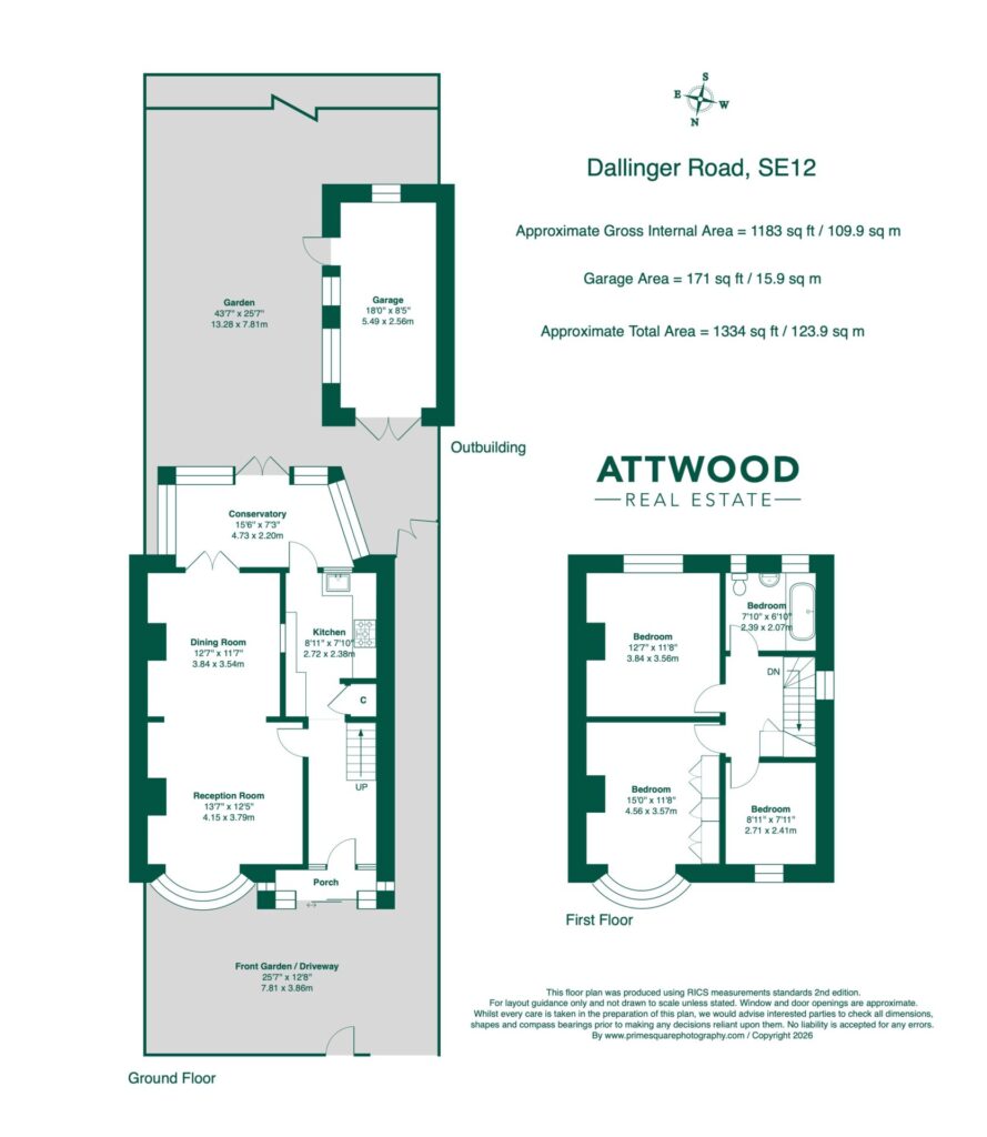 Floorplan for Dallinger Road - Lee - London - SE12