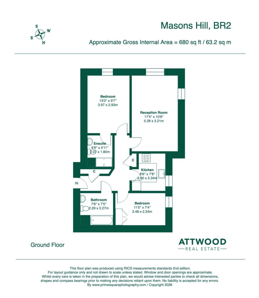 Floorplan for Masons Hill - Bromley - Kent - BR2